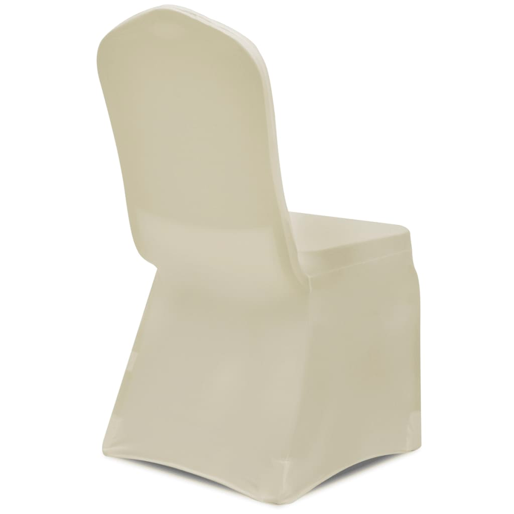 vidaXL Stretch Chair Cover 4 pcs Cream