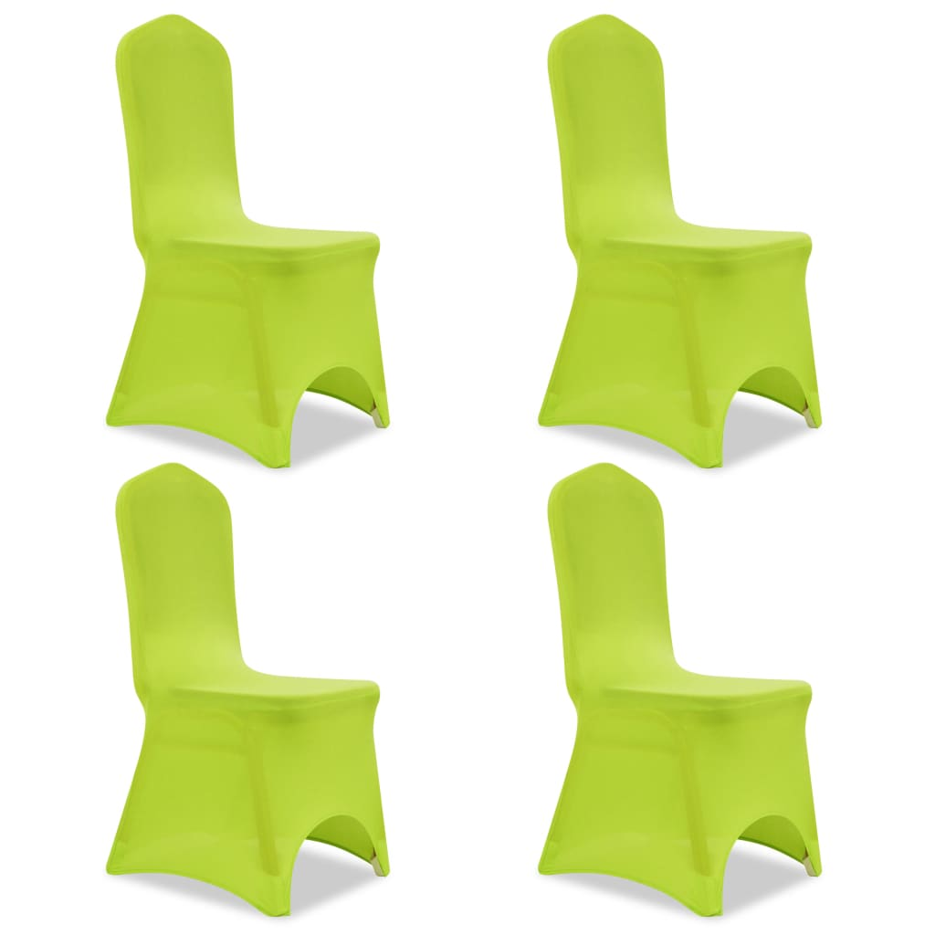 vidaXL Stretch Chair Cover 4 pcs Green