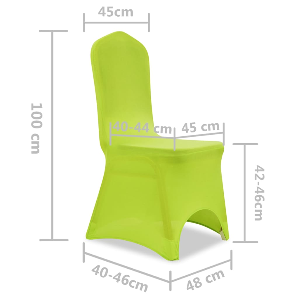 vidaXL Stretch Chair Cover 4 pcs Green