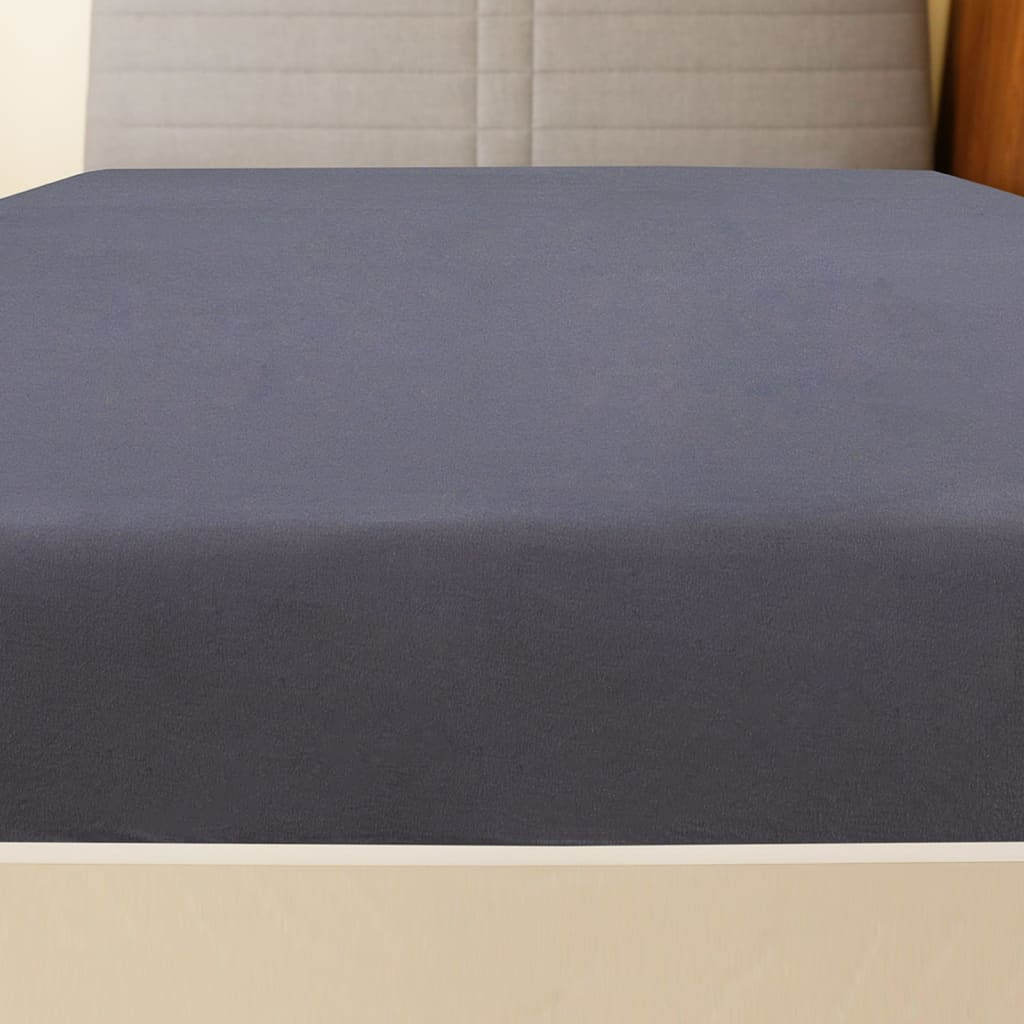 Jersey Fitted Sheet Anthracite 100x200 cm Cotton