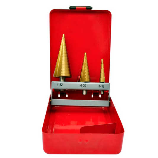 3-Piece HSS Step Drill Set