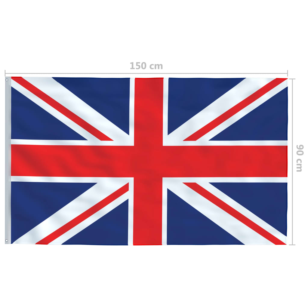 vidaXL UK Flag 90x150 cm