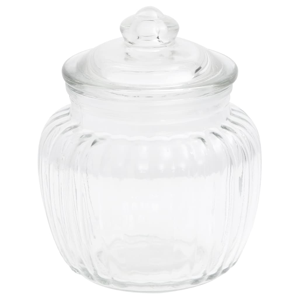 Storage Jars 6 pcs 500 ml Glass