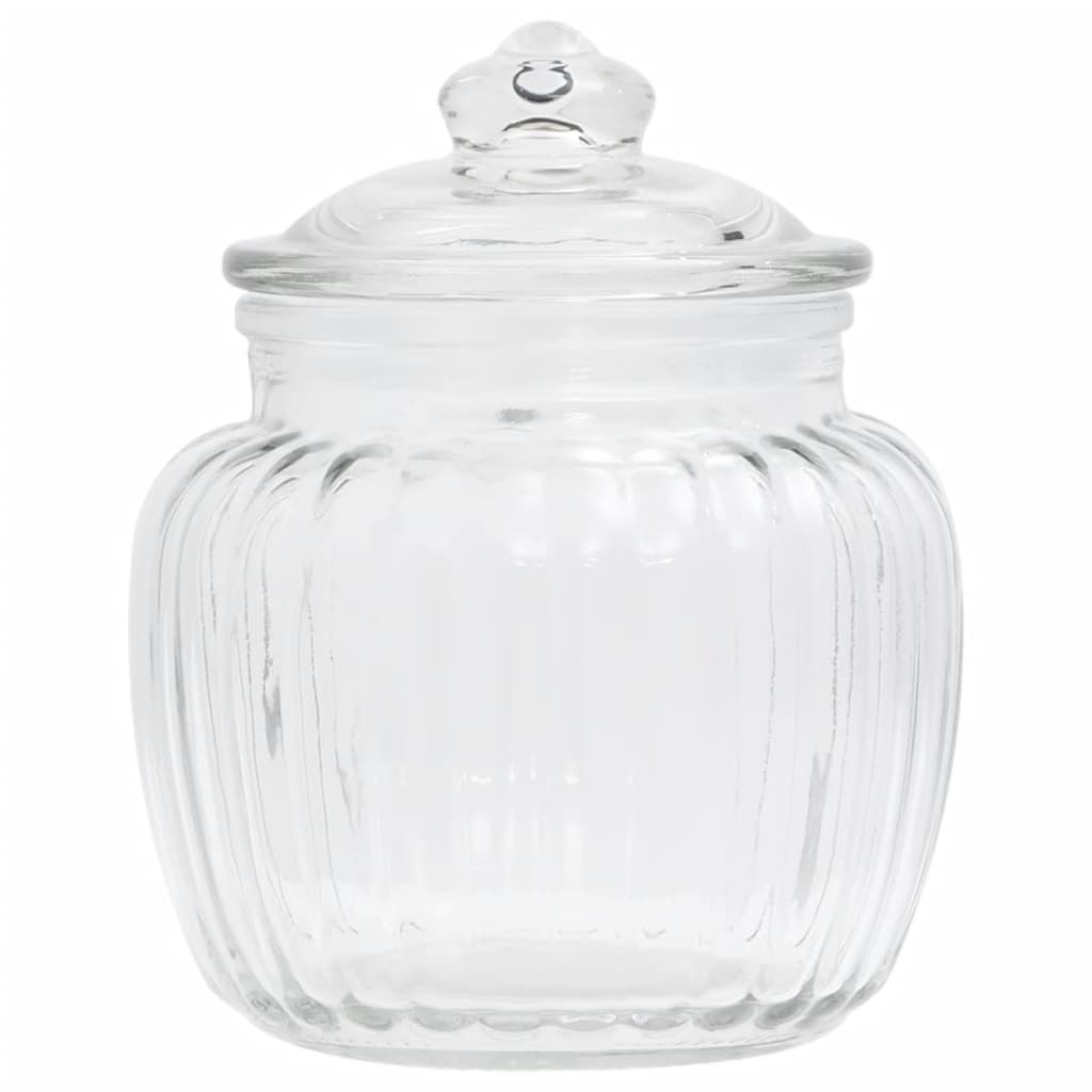 Storage Jars 6 pcs 500 ml Glass