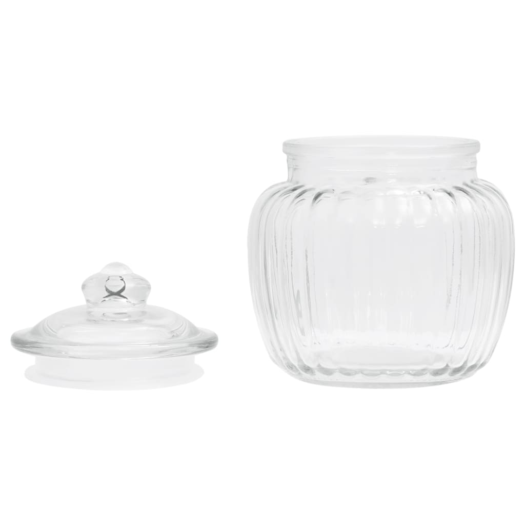 Storage Jars 6 pcs 500 ml Glass