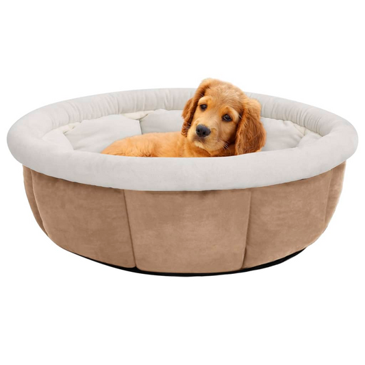 Dog Bed 59x59x24 cm Beige