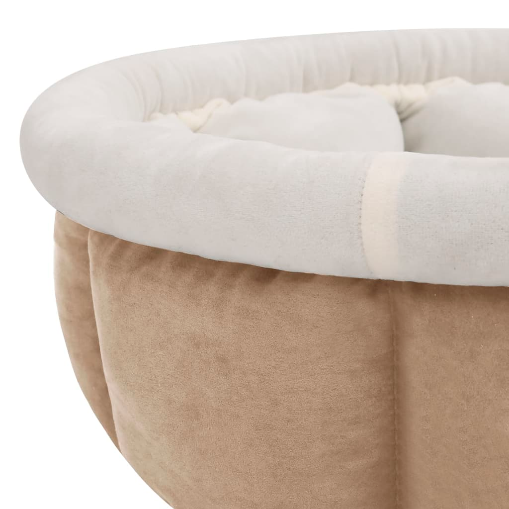 Dog Bed 59x59x24 cm Beige