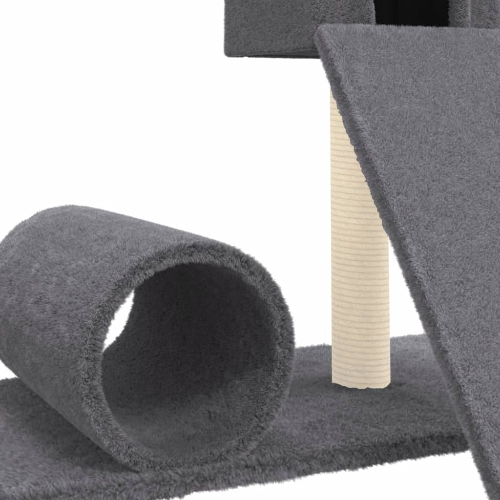 Cat Tree with Sisal Scratching Post Dark Grey 59 cm