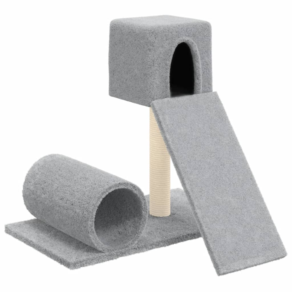 Cat Tree with Sisal Scratching Post Light Grey 59 cm