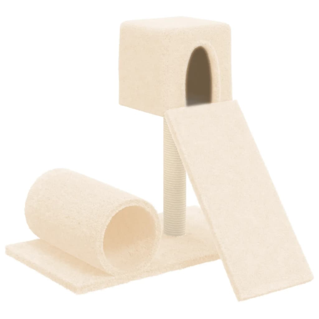 Cat Tree with Sisal Scratching Post Cream 59 cm