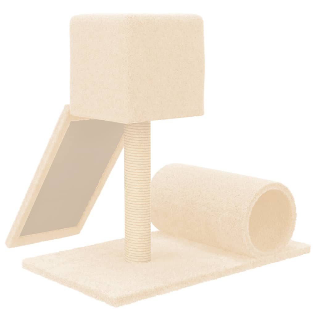 Cat Tree with Sisal Scratching Post Cream 59 cm