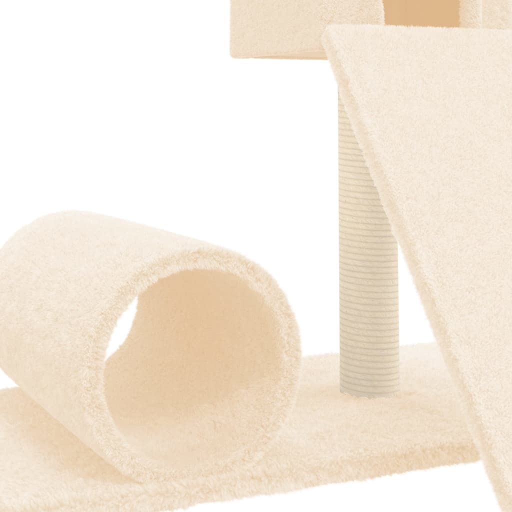 Cat Tree with Sisal Scratching Post Cream 59 cm