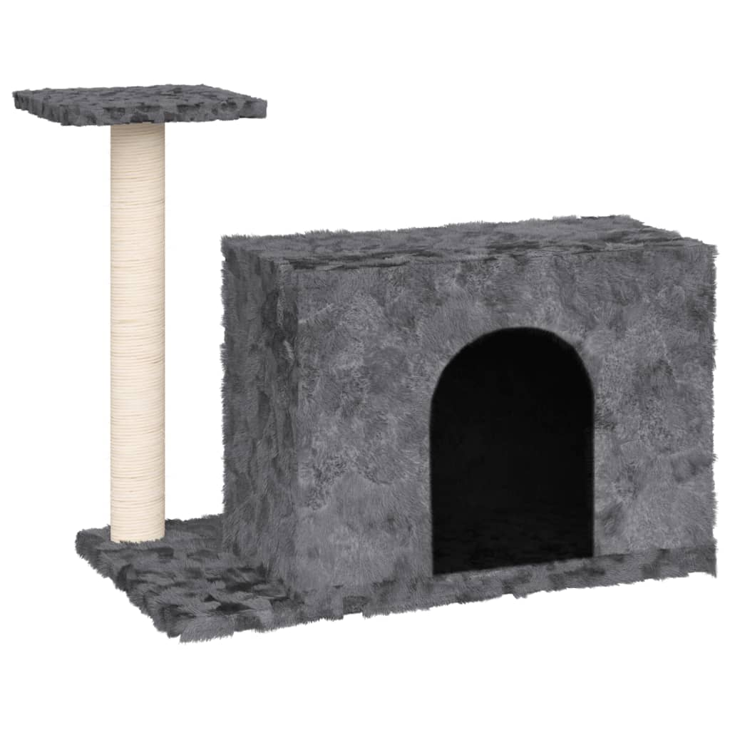 Cat Tree with Sisal Scratching Post Dark Grey 51 cm