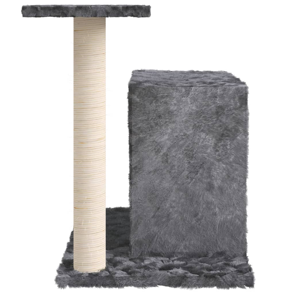 Cat Tree with Sisal Scratching Post Dark Grey 51 cm