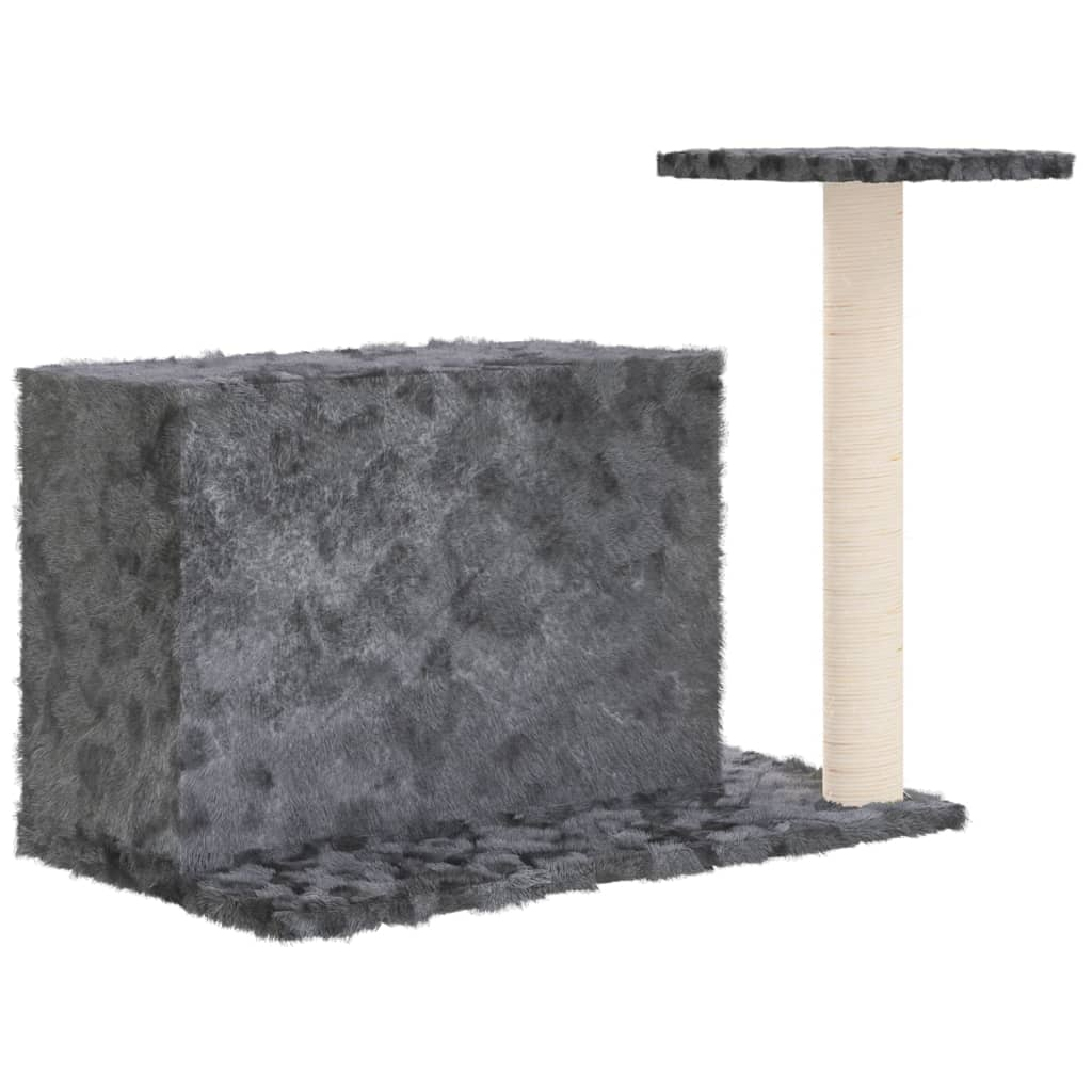 Cat Tree with Sisal Scratching Post Dark Grey 51 cm