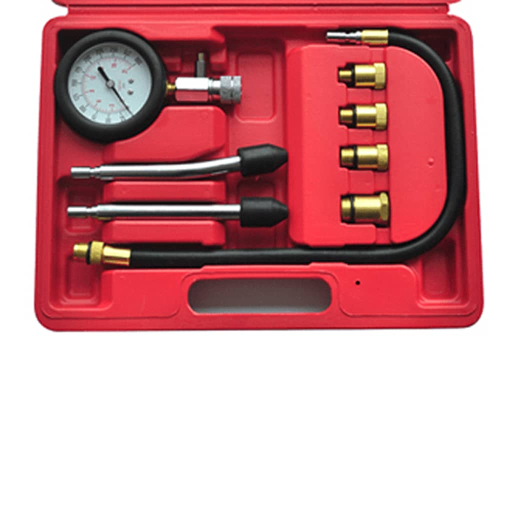 vidaXL 9-Piece Compression Test Kit Petrol Engine