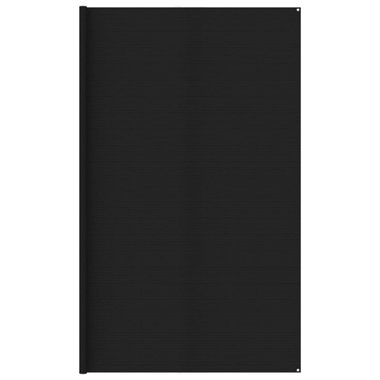 vidaXL Tent Carpet 400x400 cm Black HDPE