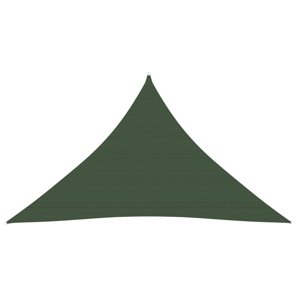 vidaXL Sunshade Sail 160 g/m² Dark Green 3.5x3.5x4.9 m HDPE