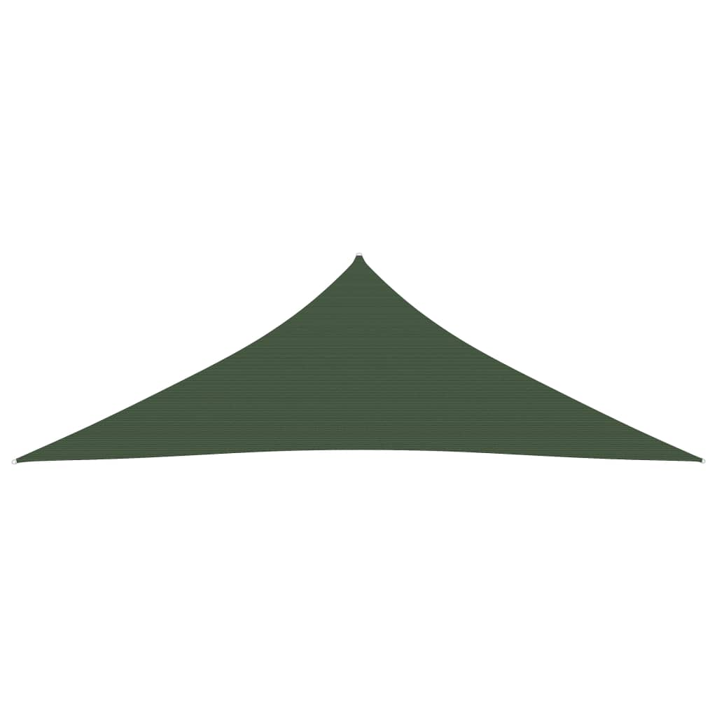 vidaXL Sunshade Sail 160 g/m² Dark Green 3.5x3.5x4.9 m HDPE