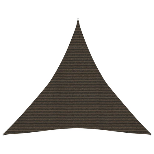 vidaXL Sunshade Sail 160 g/m² Brown 3.6x3.6x3.6 m HDPE