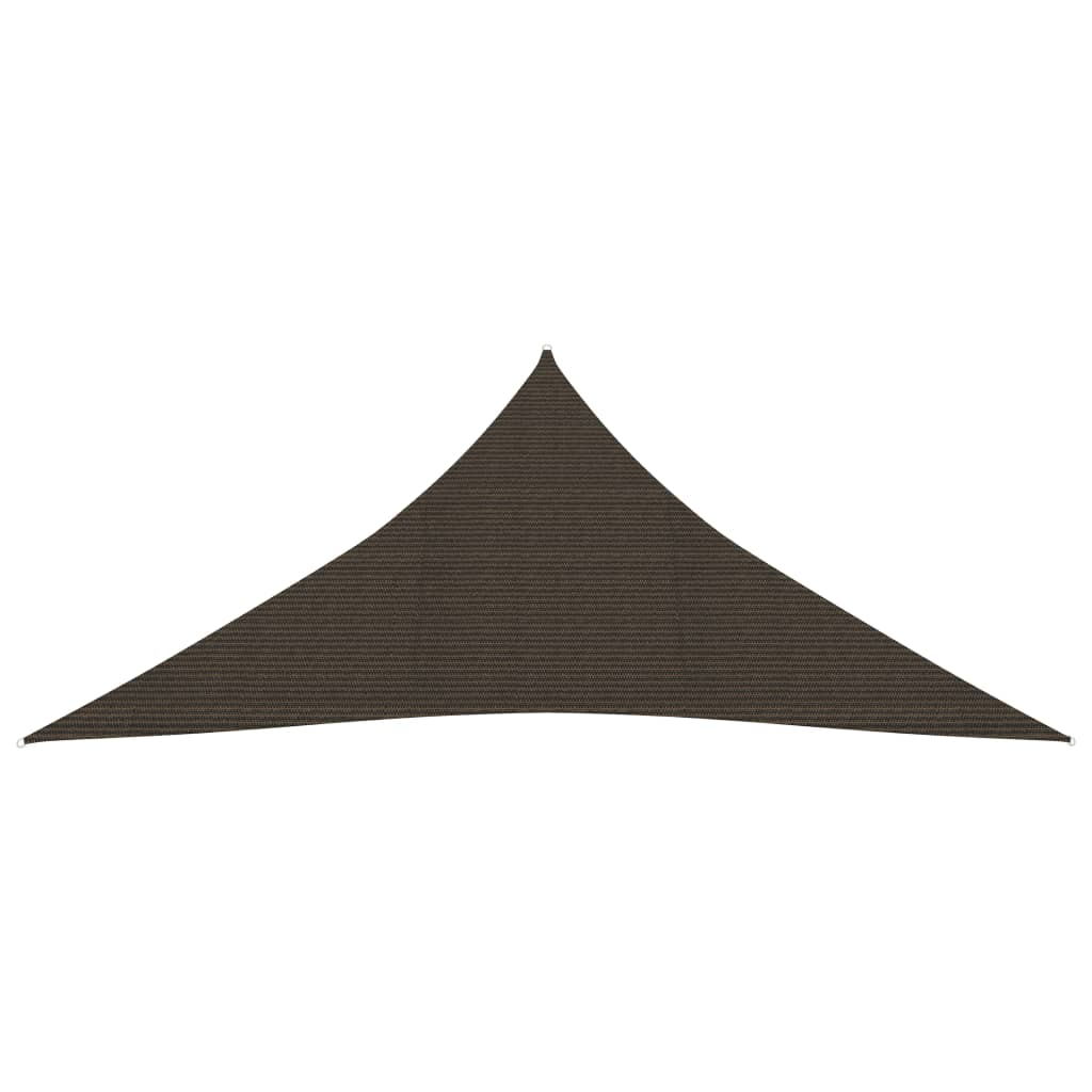 vidaXL Sunshade Sail 160 g/m² Brown 3.6x3.6x3.6 m HDPE