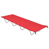 Camping Beds 2 pcs 180x60x19 cm Oxford Fabric and Steel Red