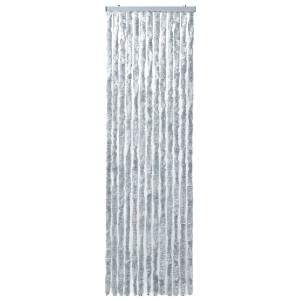 Insect Curtain White and Grey 56x200 cm Chenille