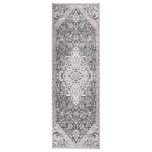 vidaXL Outdoor Rug Flatweave 80x250 cm Light Grey