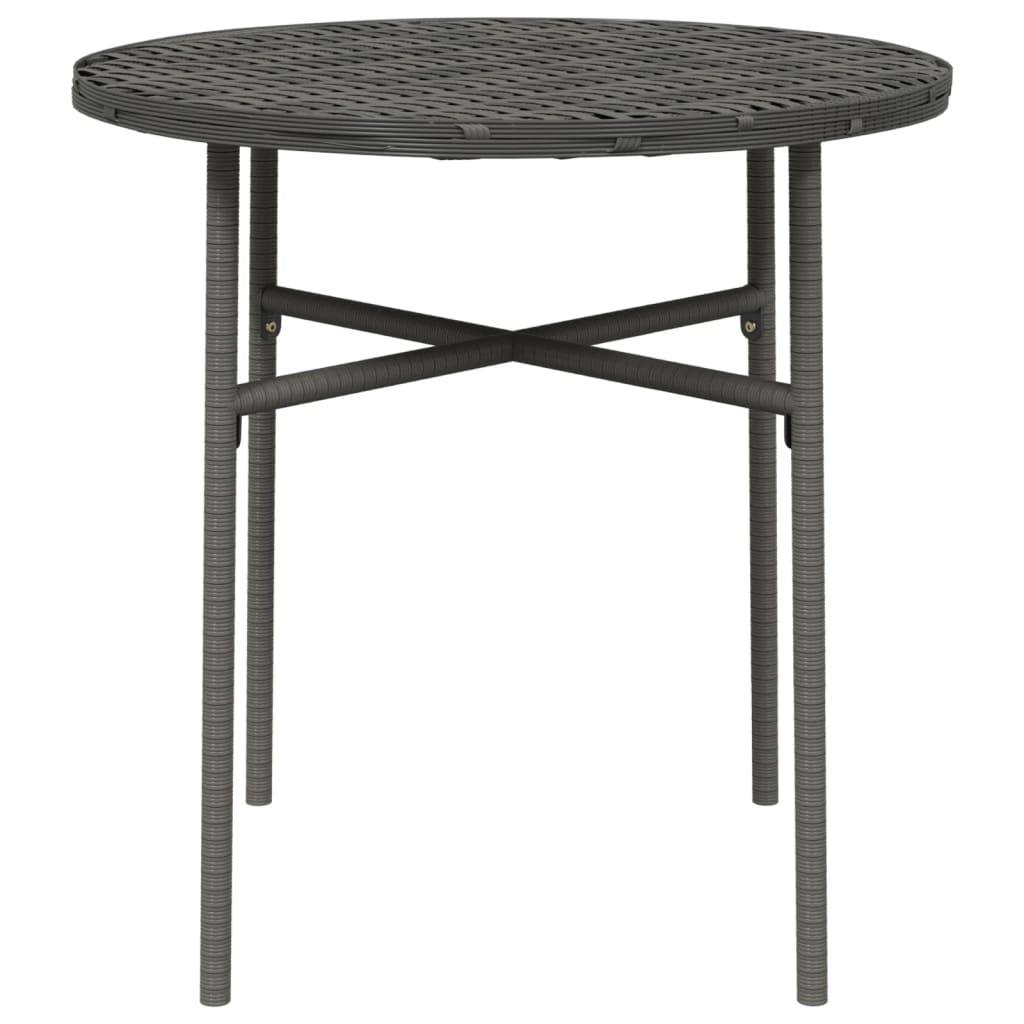 Tea Table Grey 45 cm Poly Rattan