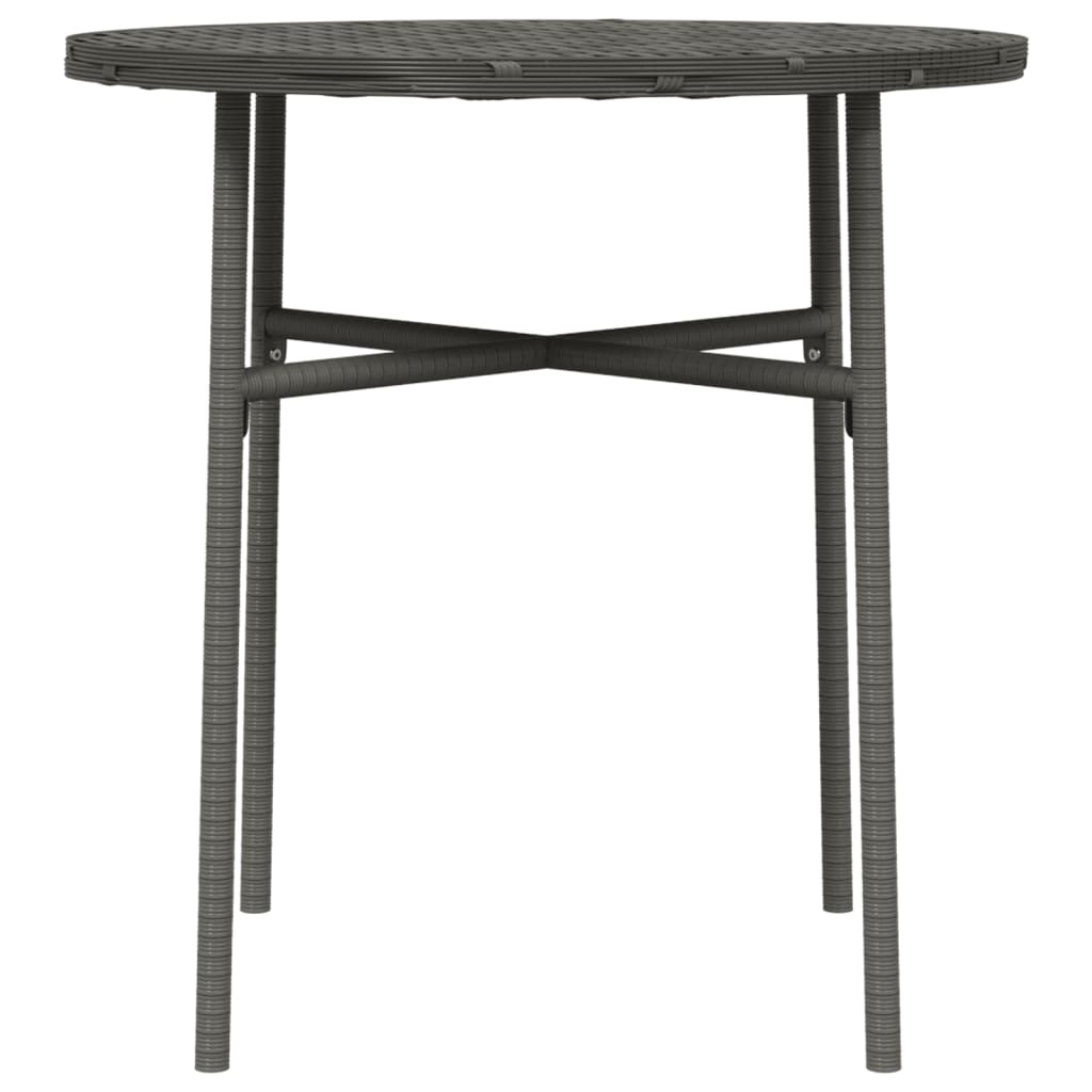 Tea Table Grey 45 cm Poly Rattan