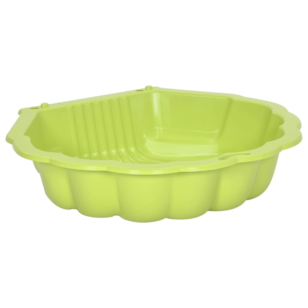 vidaXL Sandpits 2 pcs Green 77x87x21cm Plastic