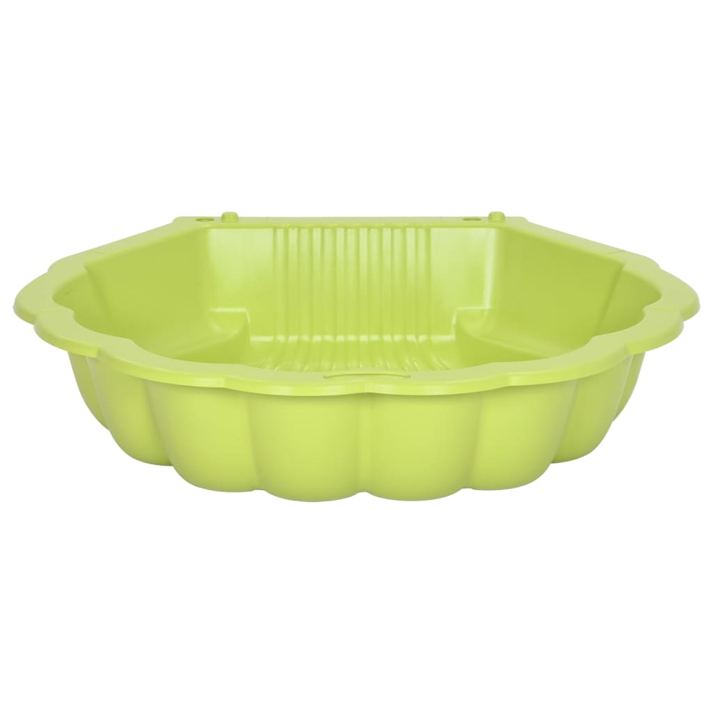 vidaXL Sandpits 2 pcs Green 77x87x21cm Plastic