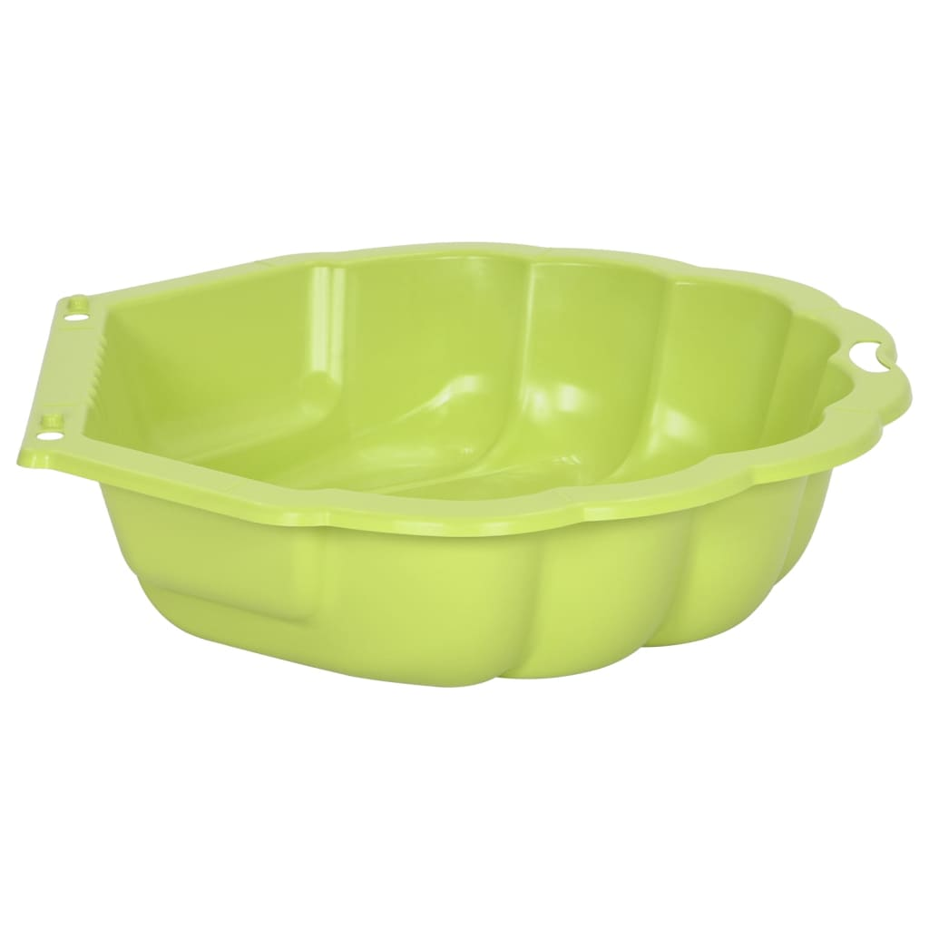 vidaXL Sandpits 2 pcs Green 77x87x21cm Plastic