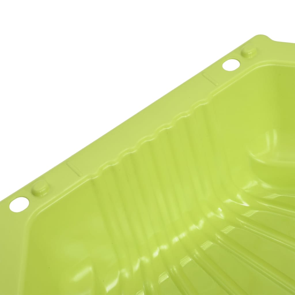 vidaXL Sandpits 2 pcs Green 77x87x21cm Plastic