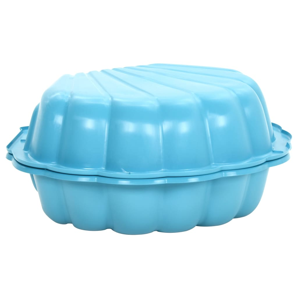 Sandpits 2 pcs Blue 77x87x21cm Plastic