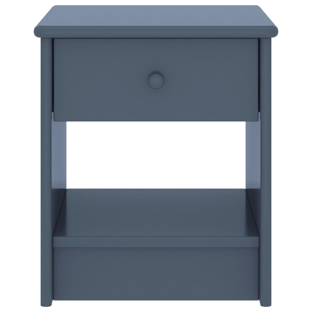 vidaXL Bedside Cabinet Light Grey 35x30x40 cm Solid Pinewood