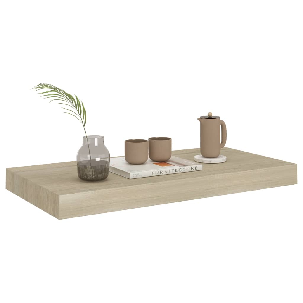 Floating Wall Shelf Oak 50x23x3.8 cm MDF