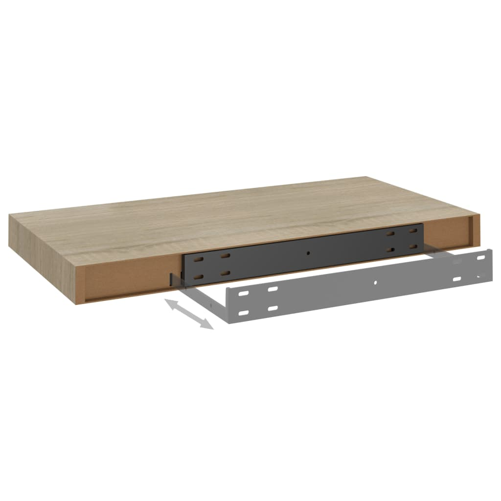 Floating Wall Shelf Oak 50x23x3.8 cm MDF