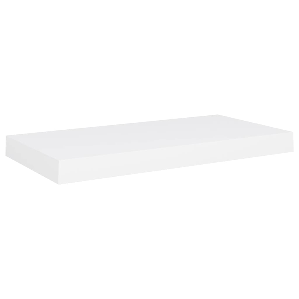 Floating Wall Shelf White 50x23x3.8 cm MDF