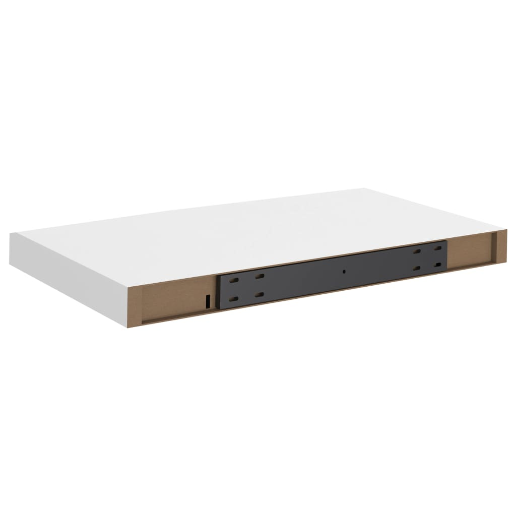 Floating Wall Shelf White 50x23x3.8 cm MDF