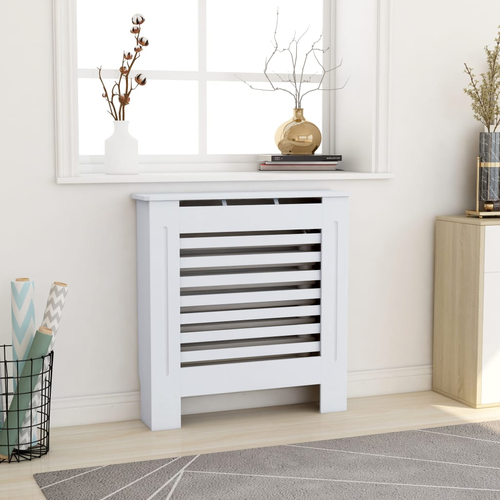 vidaXL MDF Radiator Cover White 78 cm