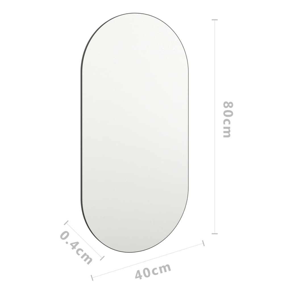 vidaXL Mirror 80x40 cm Glass