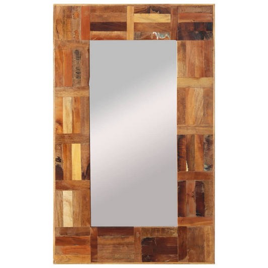 vidaXL Wall Mirror Solid Wood Reclaimed 50x80 cm