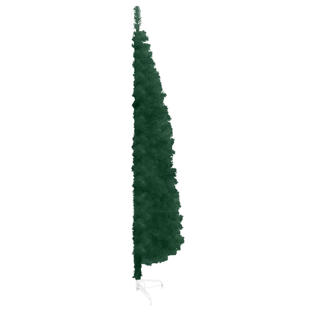 vidaXL Slim Artificial Half Christmas Tree with Stand Green 180 cm