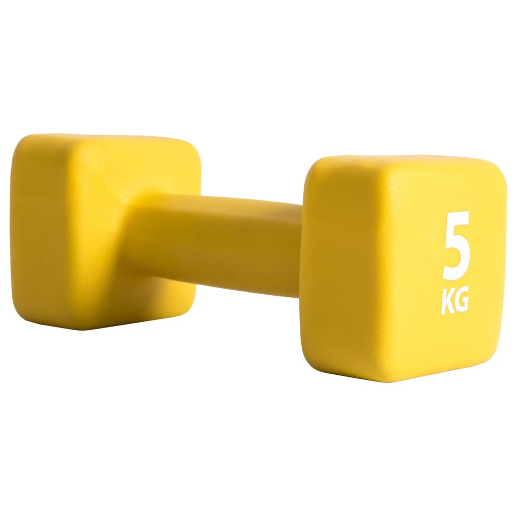 Pure2Improve Dumbbell 5 kg Neoprene Yellow