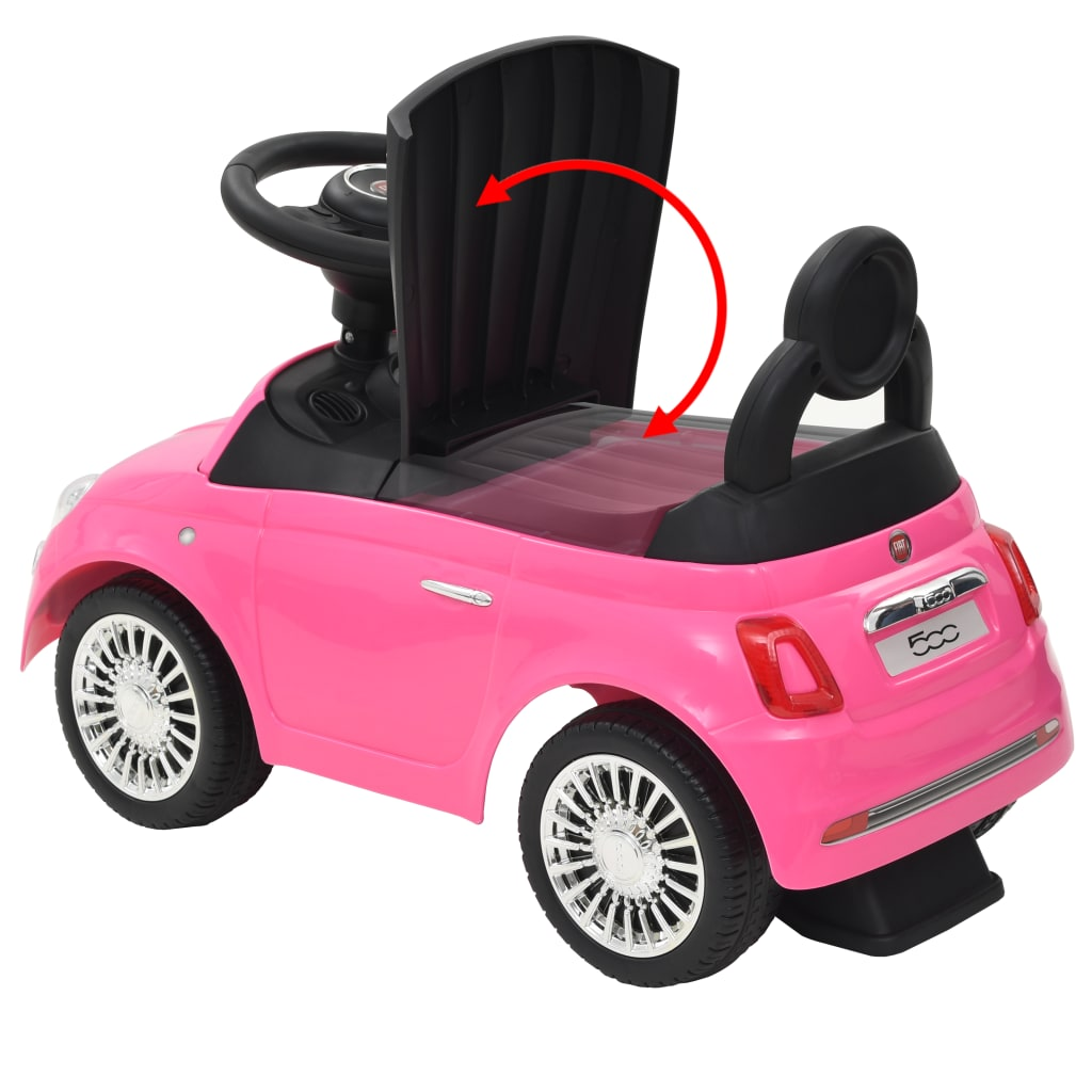 Ride-on Car Fiat 500 Pink