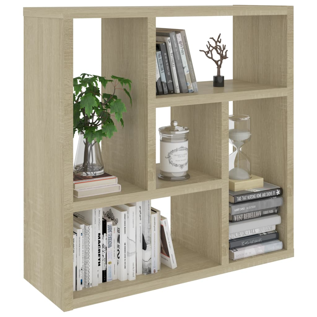 Wall Shelf Sonoma Oak 45.1x16x45.1 cm Engineered Wood