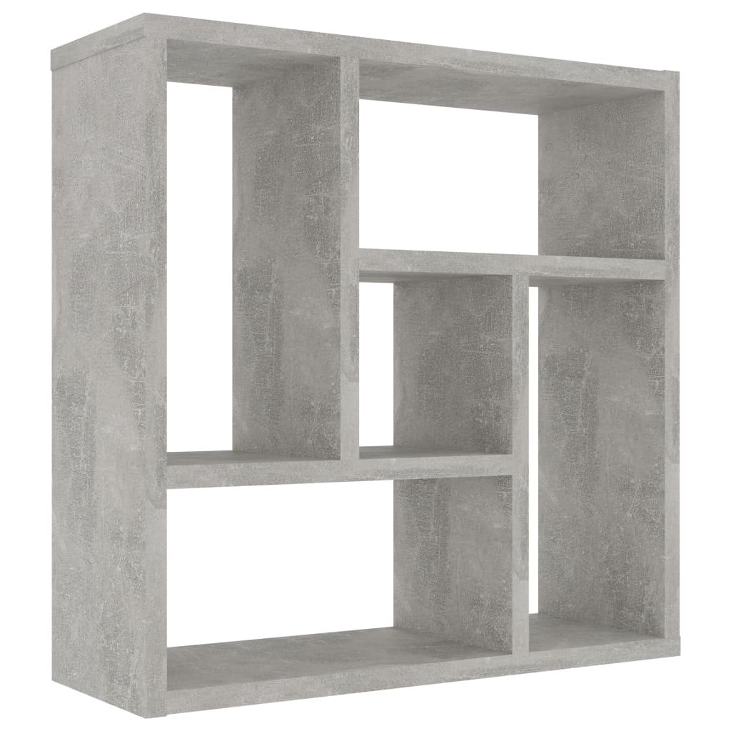 Wall Shelf Concrete Grey 45.1x16x45.1 cm Engineered Wood