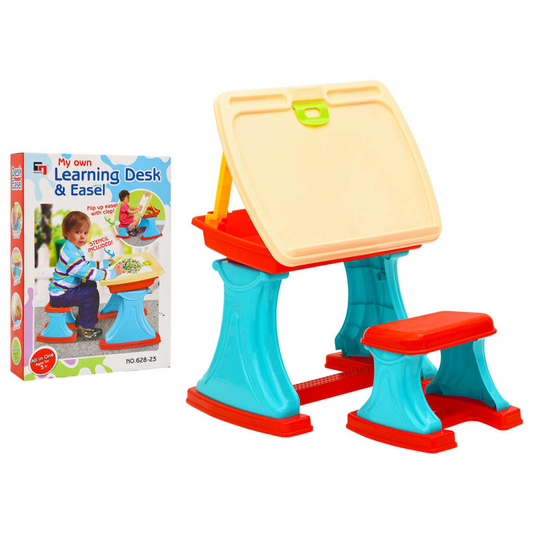 vidaXL Children Learning Desk & Easel Adjustable