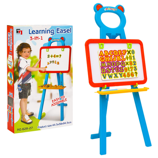 vidaXL 2-1 Children Easel with Chalkboard and Whiteboard